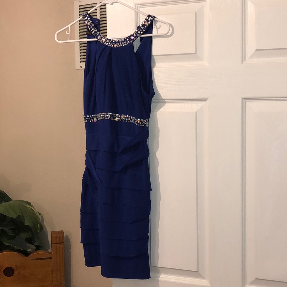 Royal blue dress
